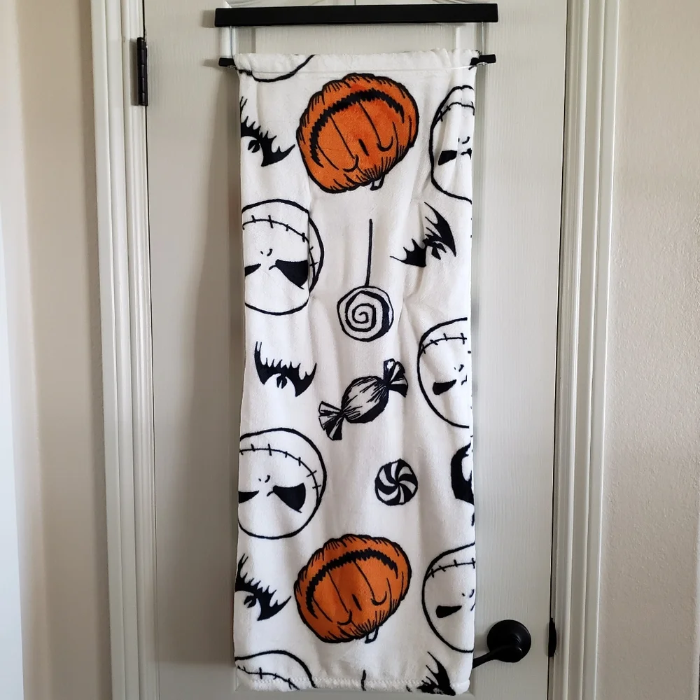Nightmare Before Christmas Jack Skellington The Pumpkin King Throw Blanket NWT